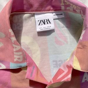 MENS SUMMER SHORT SLEEVED BUTTON DOWN ZARA limited collection by ASSOULINE